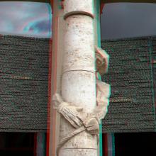 La Flagellation sur fond des portes en bronze