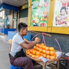 Vendeur d'oranges