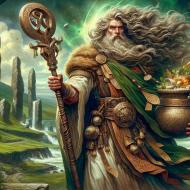 Dagda et son Chaudron, divinité mythologique irlandaise