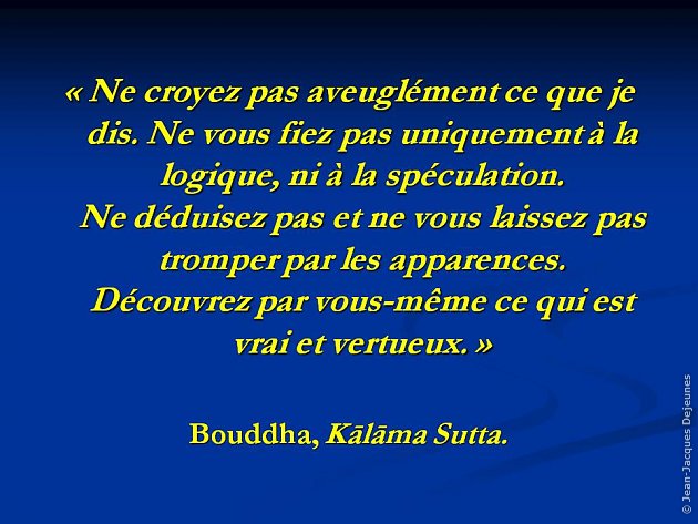 Ne croyez pas aveuglément ce que je dis...