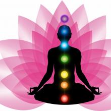 Les sept chakras dans le corps humain