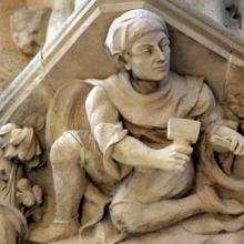 Le tailleur de pierre. Cathédrale Notre-Dame-de-Paris
