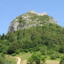 Le château de Montségur pris en 1244 et reconstruit à la fin du XIIIe siècle