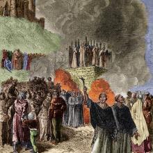 Les derniers défenseurs de Montségur sont brûlés, Émile-Antoine Bayard
