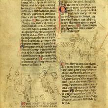 Chanson de la Croisade des Albigeois, 1224. Bibliothèque de Catalogne, Barcelone