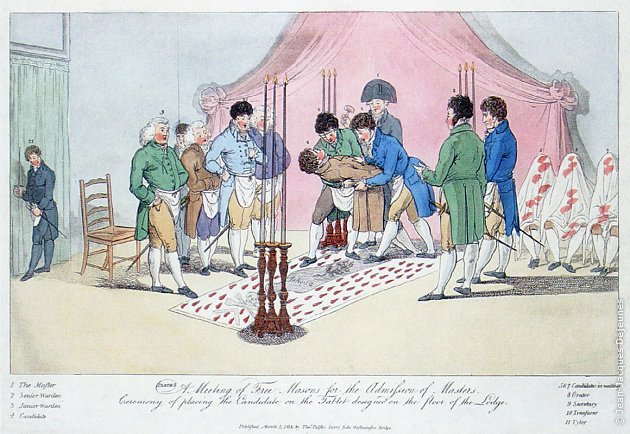 Estampe aquarellée. Palser, 1812. G.L.U.A.