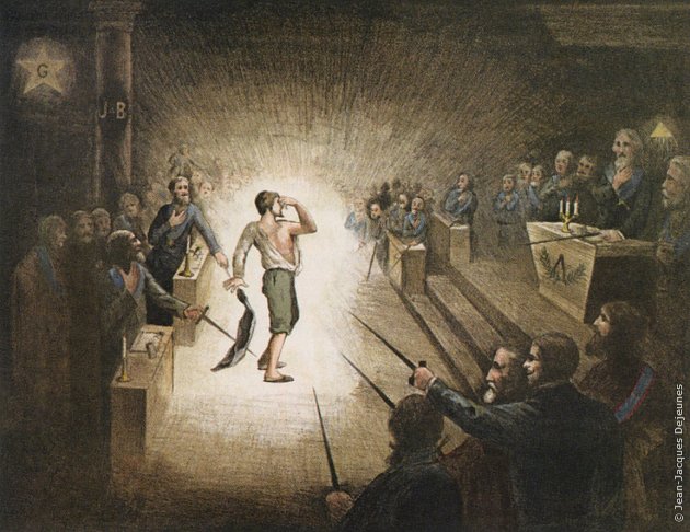 La "Grande Lumière", lithographie couleur, 1840