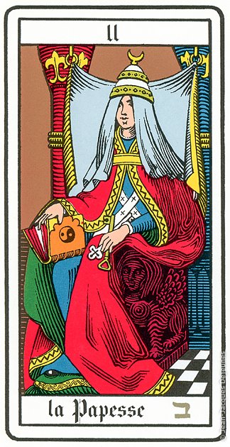 Le Tarot, lame II, La Papesse