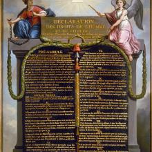 Déclaration des Droits de l'Homme et du Citoyen, Jean-Jacques François Le Barbier. Musée Carnavalet
