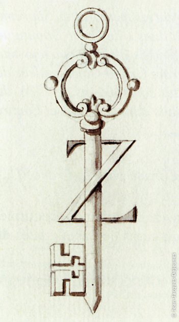 Bijou du Maître Secret. Tuileur du Frère Gatschet de Bellevaux, vers 1812