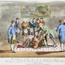 Palser, estampe aquarellée, 1812, GLUA