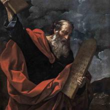 Moïse brise les Tables de la Loi, Guido Reni, 1624. Galerie Borghèse, Rome