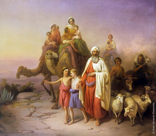 Abraham, le voyage d'Ur à Canaan, József Molnár,1850. Museum of Fine Arts, Budapest