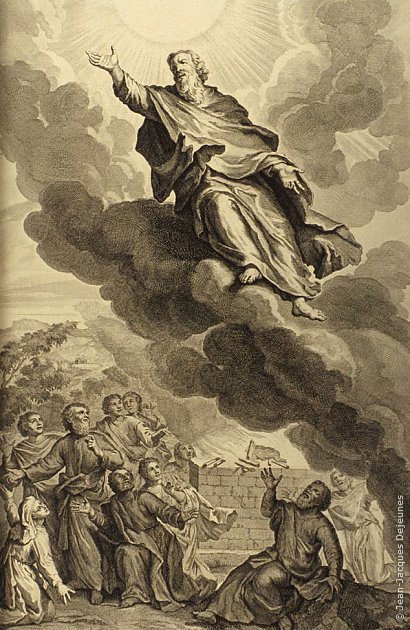 Énoch monte au Paradis, Gerard Hoet, 1728