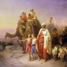 Abraham, le voyage d'Ur à Canaan, József Molnár,1850. Museum of Fine Arts, Budapest