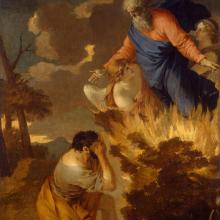 Moïse et le Buisson ardent, Sébastien Bourdon, XVIIe siècle. Musée de l'Hermitage, Saint-Pétersbourg
