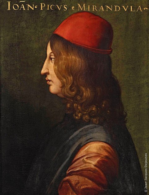 Jean Pic de la Mirandole. Galerie Uffizi, Florence