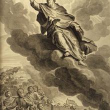 Énoch monte au Paradis, Gerard Hoet, 1728