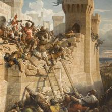 Le siège de Saint-Jean-d'Acre en 1291, Louis Dominique Parety, 1845