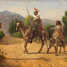 Don Quichotte et Sancho Panza à la croisée des chemins, Wilhelm Marstrand