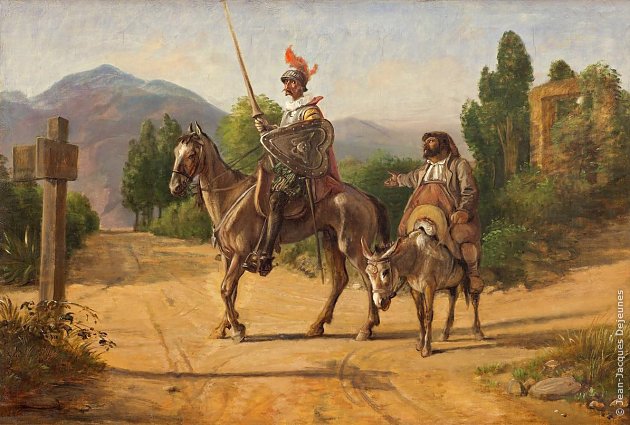 Don Quichotte et Sancho Panza à la croisée des chemins, Wilhelm Marstrand