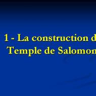 La construction du Temple de Salomon