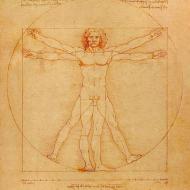 "Homme de Vitruve" d'après Léonard de Vinci