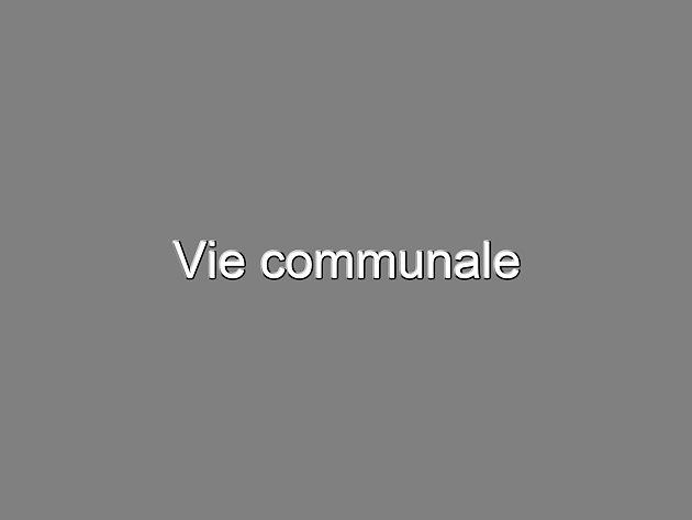 Vie communale