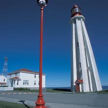 Lampadaire rouge