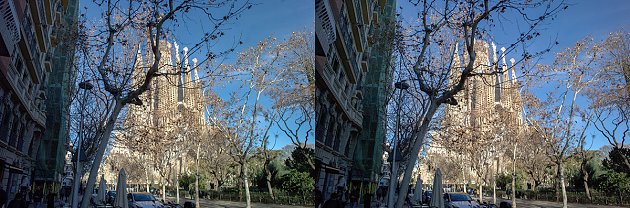 Vue sur la Sagrada Família