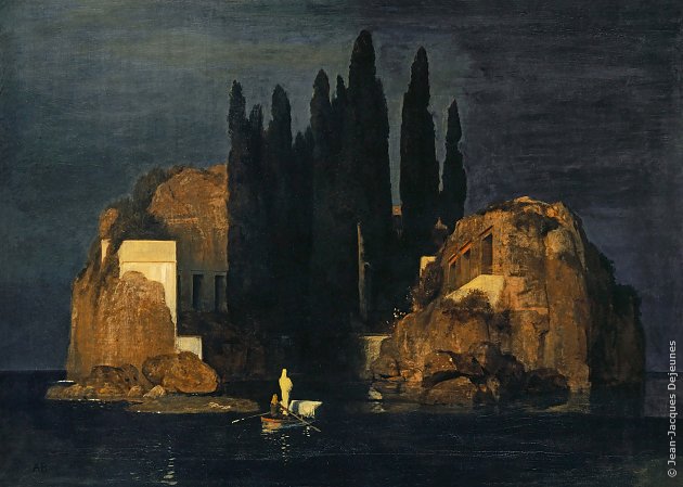 L'île des morts, Arnold Böcklin, Mai 1880. Kunstmuseum de Bâle