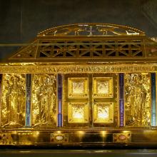 Reliquaire de l'église de Bingen, Allemagne.