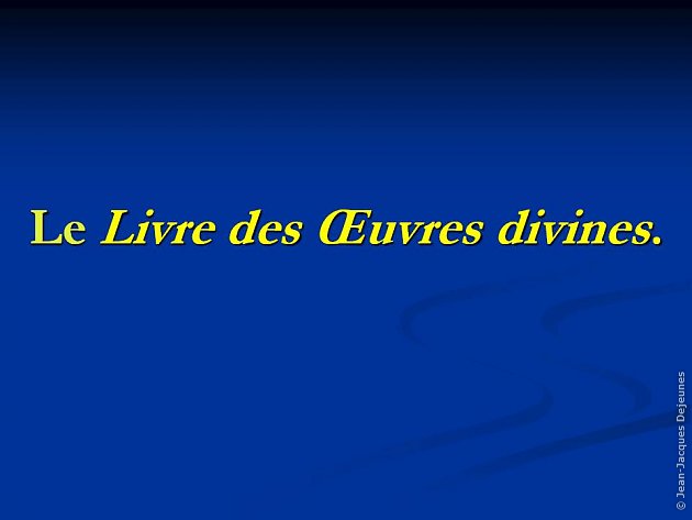 Le Livre des Œuvres divines