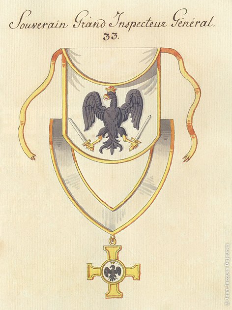 Décor du 33° Degré, Tuileur du Frère Gatschet de Bellevaux