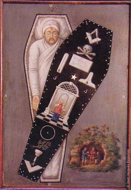 Tableau du 3° Degré de type "cercueil ouvert", Bowring