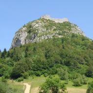 Montségur et son pog, Ariège, France