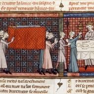 Procession du Saint Graal. BnF, Le Conte du Graal