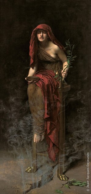 Prêtresse de Delphes, John Collier, 1891