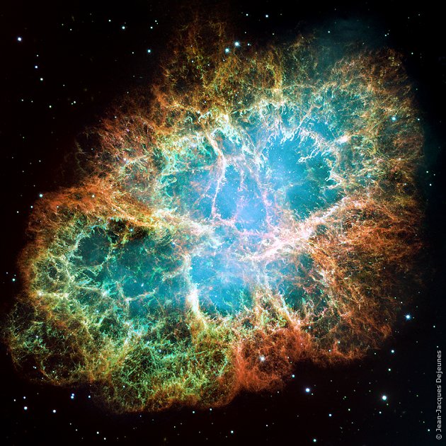 Nébuleuse du Crabe par Hubble en 2005, photo NASA