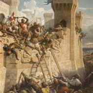 Le siège de Saint-Jean-d'Acre en 1291, Louis Dominique Parety, 1845