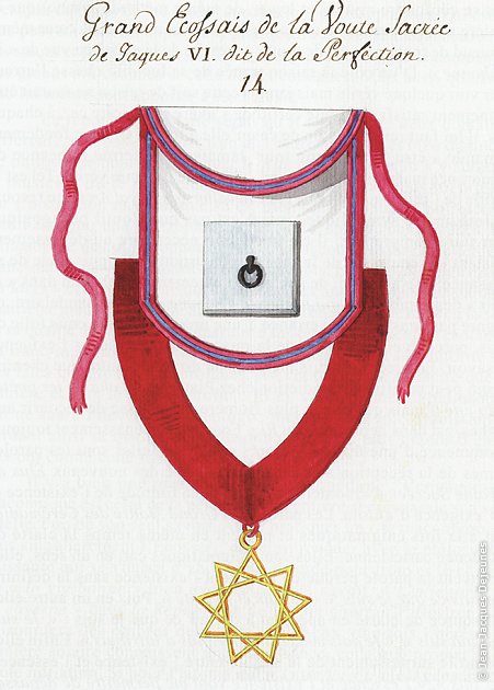 Décor du 14° Degré, Tuileur du Frère Gatschet de Bellevaux