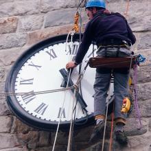 2007 - Repose de l'horloge de l'église