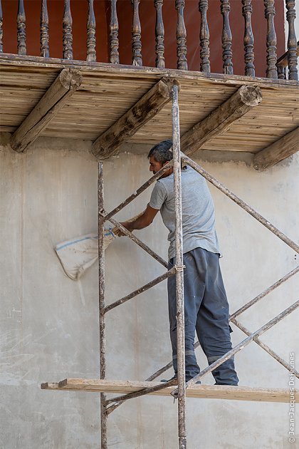 Maçon au travail