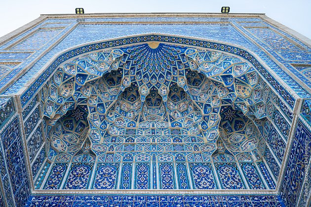 Détail du portique Mohammed Sultan